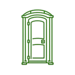icon style of portable toilet